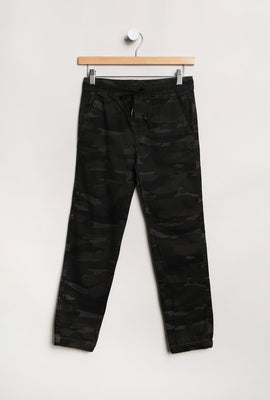 Jogger Coupe Slim Camo Arsenic Junior